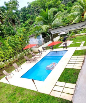 oasis with pool near Panama Canal
